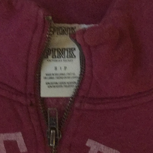 PINK Victoria’s Secret 1/4 zip sweatshirt - Picture 2 of 2